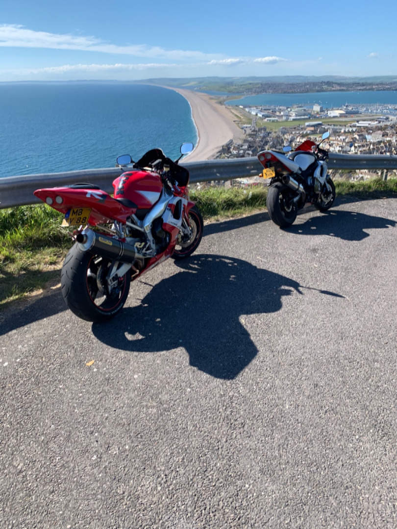 Little ride down with my mate to Portland, Dorset the other day. #yamahacrew
