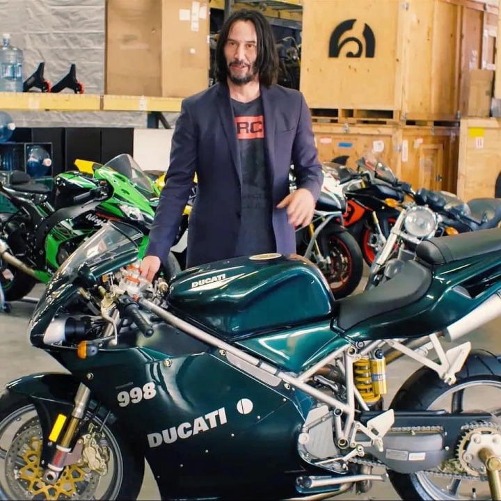Did you know that Keanu Reeves kept the 2004 Ducati 998 from Matrix Reloaded?