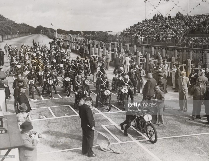 1938 Isle of Man TT. motorcycle race #27
