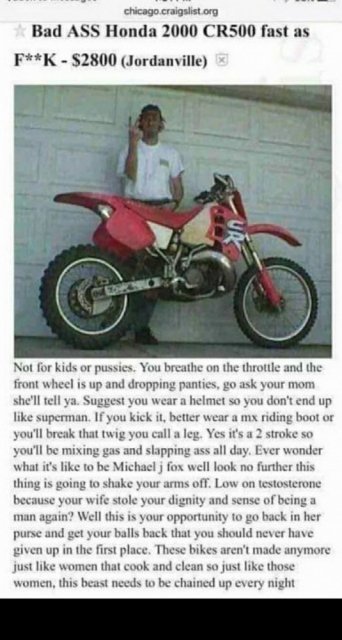 Excellent bike description ?