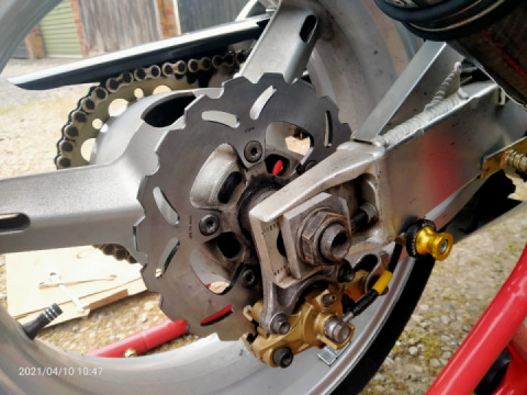 Wavey rear disc new pads mot ready for next week ?