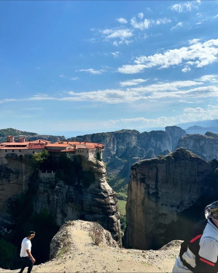 Baros Pass, Greece with my buddy