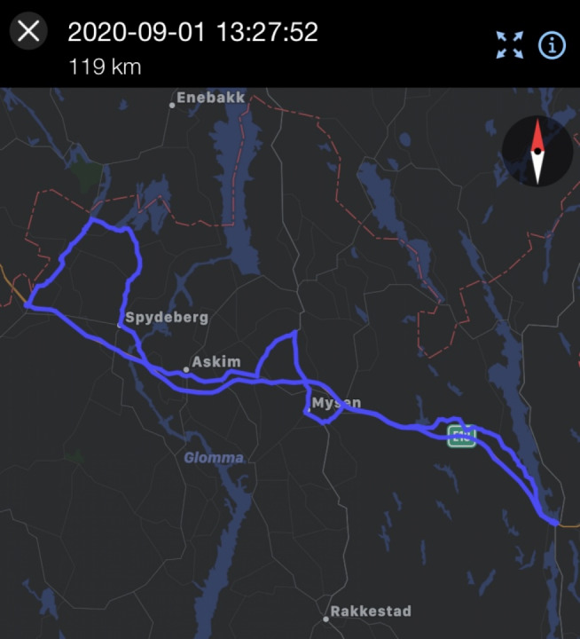 Today’s route 01.09 20