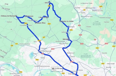 Today we ride in the cool with a little tour in the Vexin!