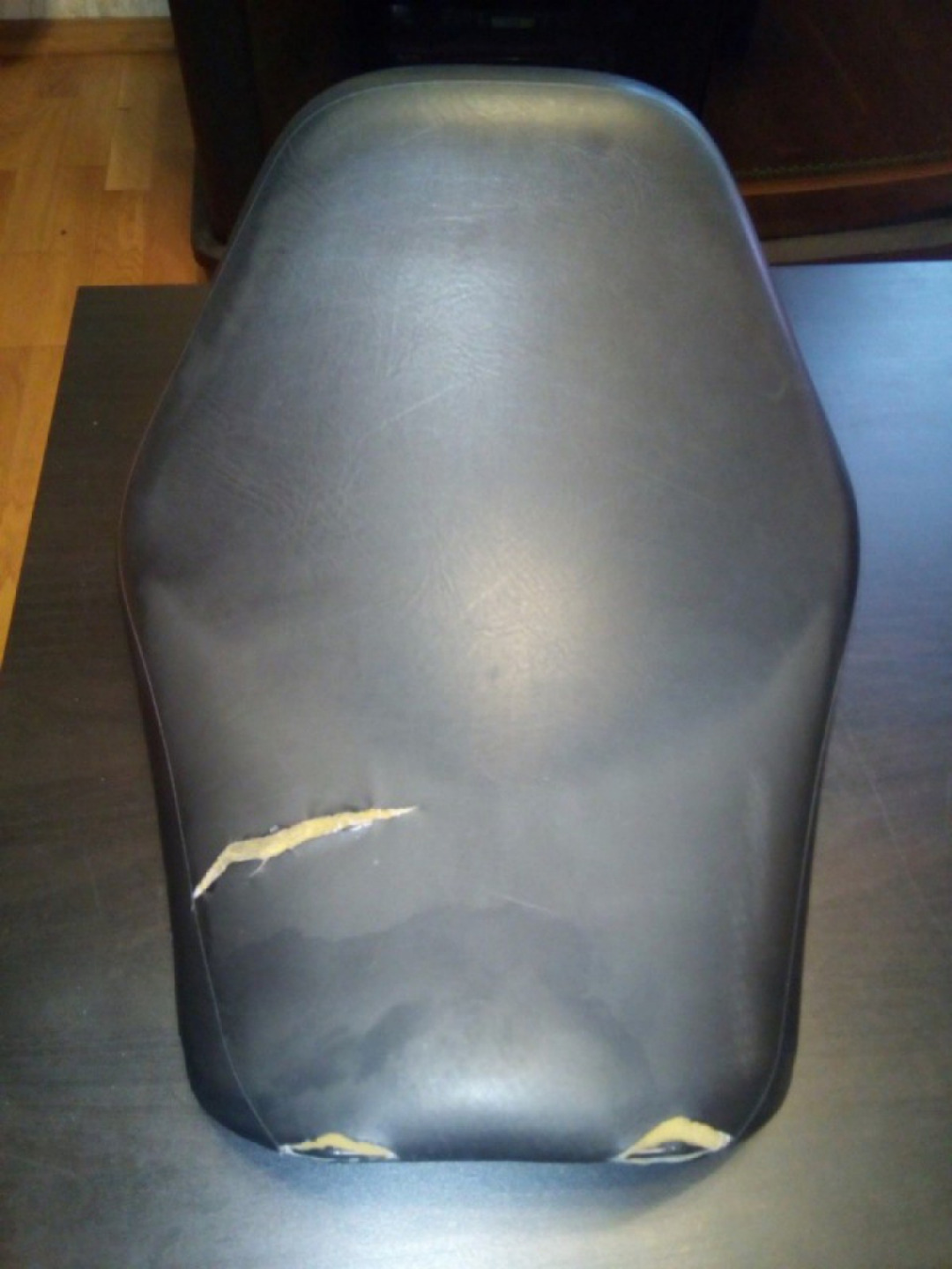 reupholstering a motorcycle seat