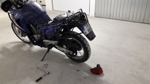 Relocating the indicators and fixing a loosely connected tail light.