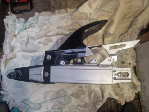 Well thats both the wheels powder coated , blue strip, new bearing and seals