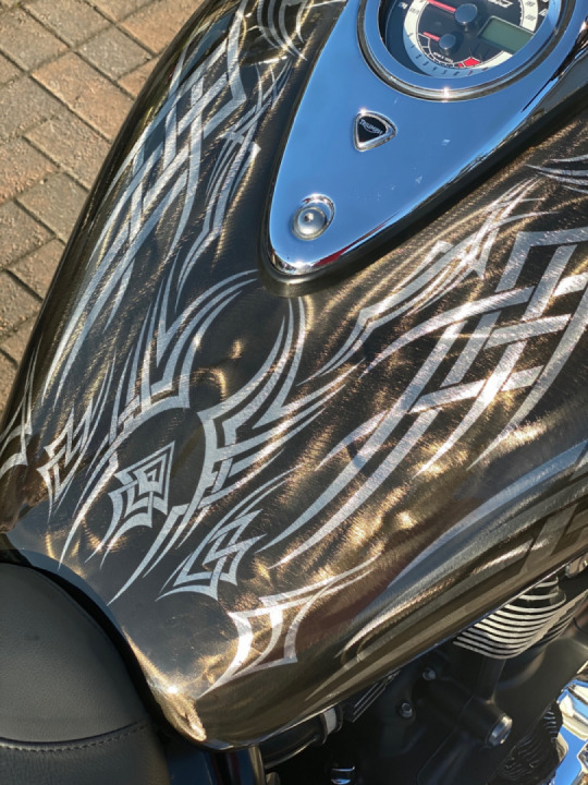 Some art work on the bird.