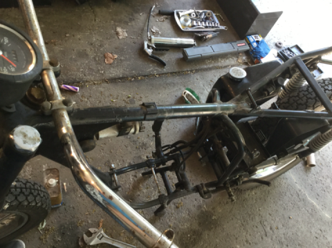 Taking off the wiring: