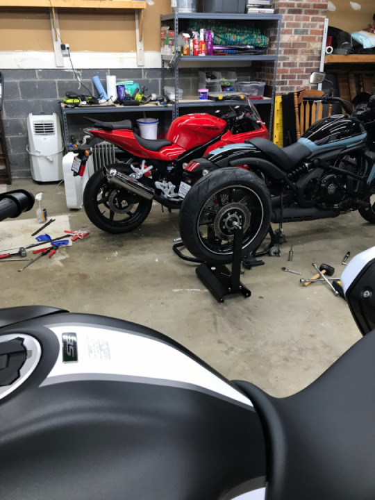 Tires changed, ready to keep riding through winter.