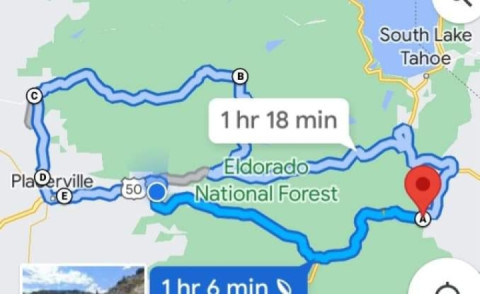 I got up early for a 190 mile breakfast ride. There's still unmelted snow above 8,000ft/2,500m