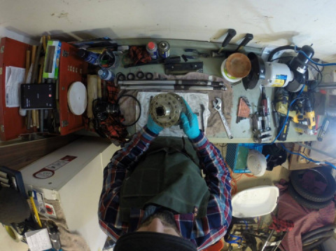 1973 Honda CB350G - motorcycle building project part 07