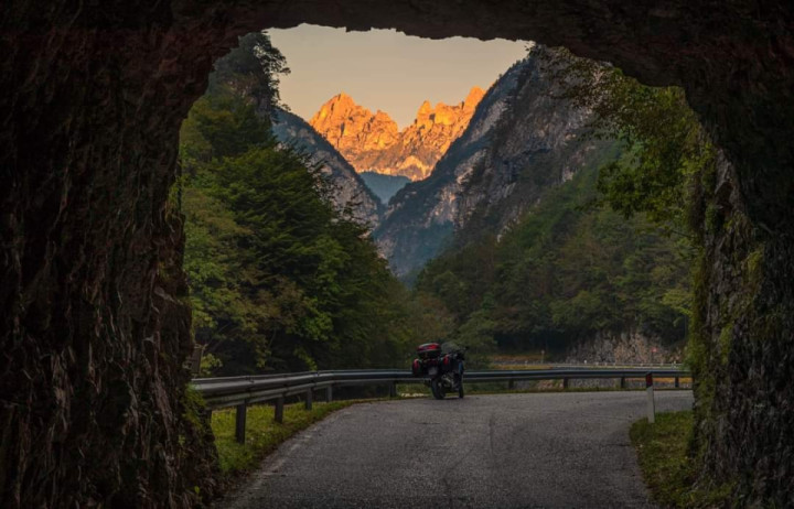 Around the Dolomites (Italy). It's always nice to travel with her