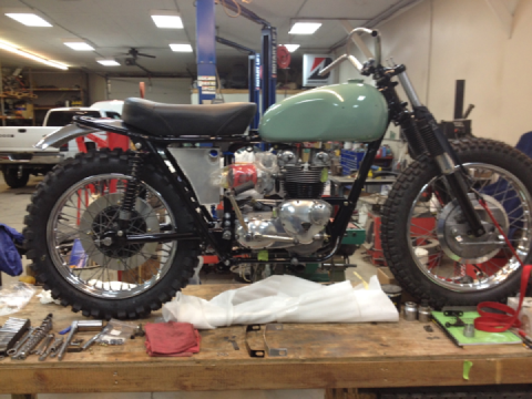 Triumph T100r Desert Sled – Update