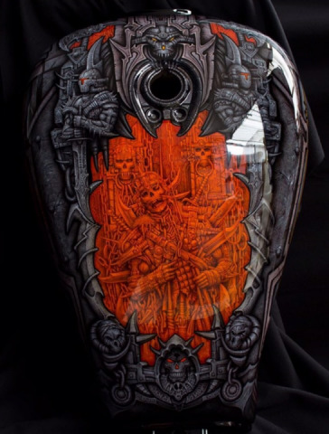 After applying the varnish