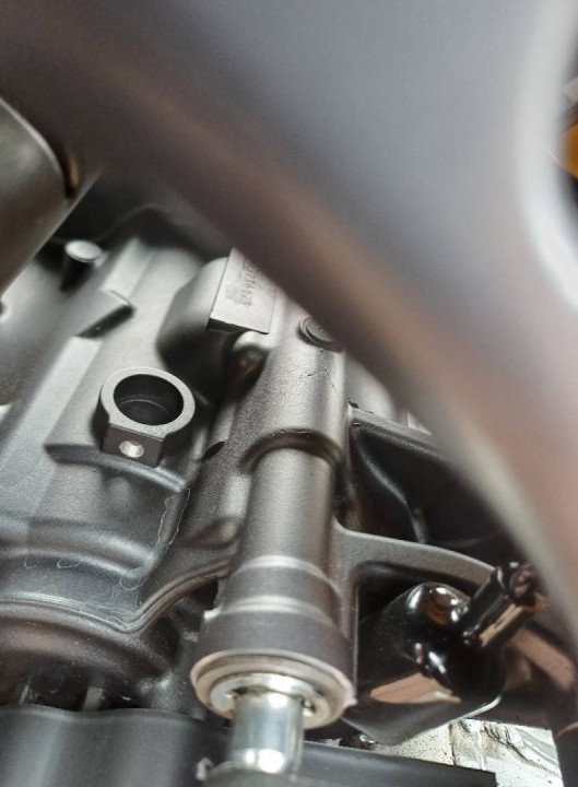 A part of the motor that may have cracked,