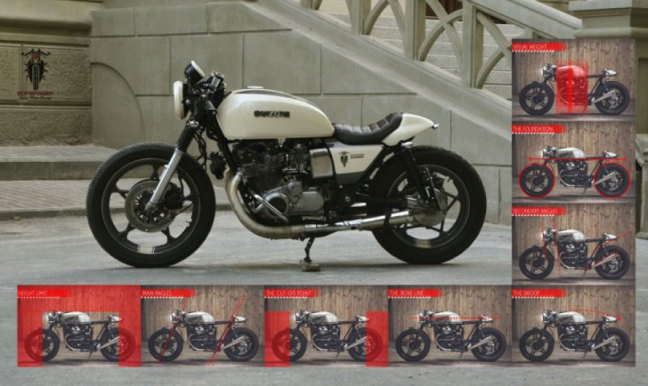 The history of the building of a cafe racer. Part three - Anatomizing the beauty.