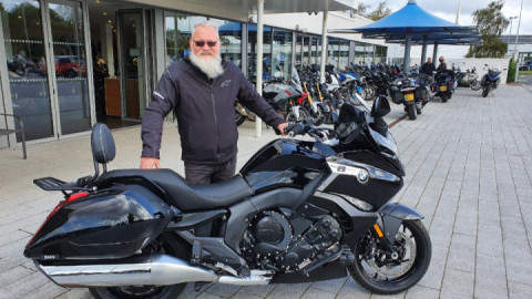 BMW K 1600 - The ballistic Bentley owned by Andrew. C. Baines Santa