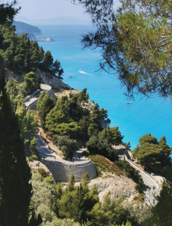 Road to Egremni Beach, Lefkada
