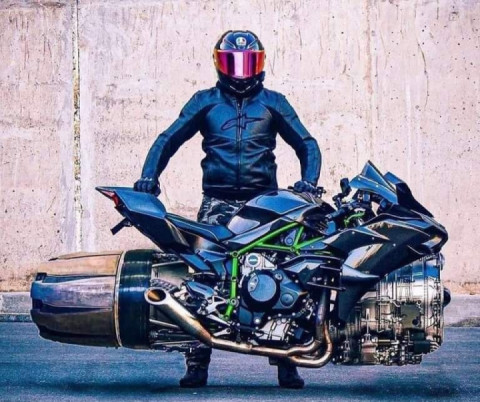 Can you imagine flying off with this?