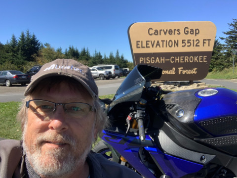 Riding near Mt Mitchell, NC