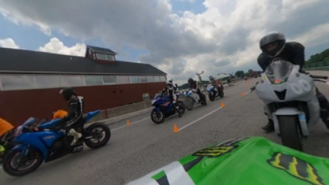 At VIRginia International Raceway in pit lane getting ready to go out on the track
