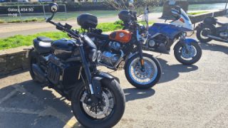 A ride to Kingsbridge, then parked next to some interesting bikes.