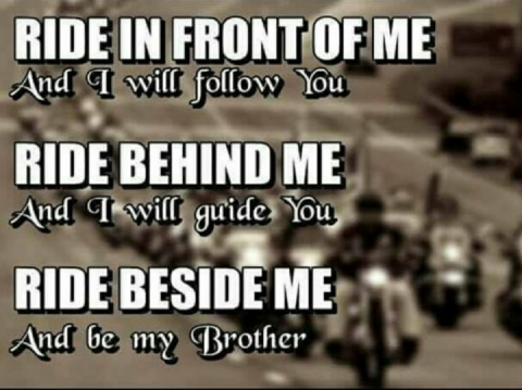 The love and respect on 2 wheels