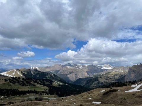 Passo Sella - over there “Passo Gardena”