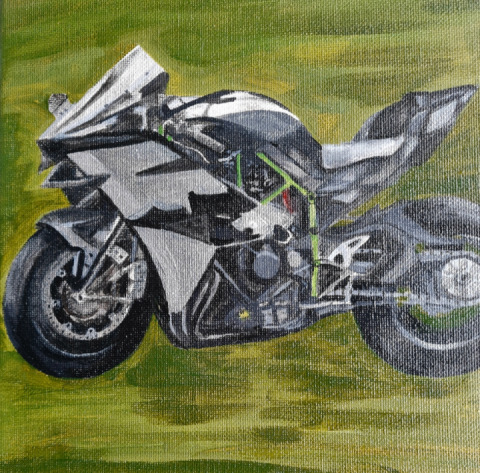 I painted my favourite bike ?