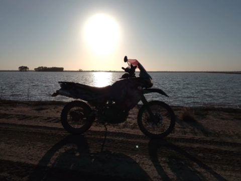 Had to ride my bike out to work today, but nice chance for a photo.