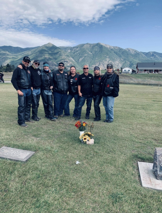 A visit to our brother, Brad. We love you and miss you! ❤️‍?