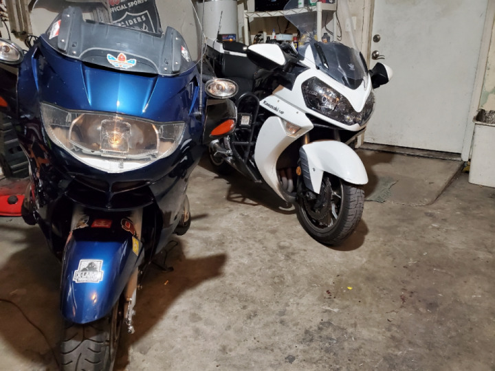 The ladies, after a quick night ride