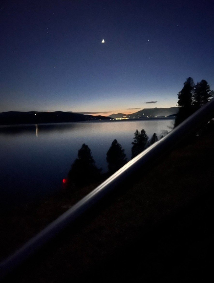 Roadside camping at Lake Pend Oreille
