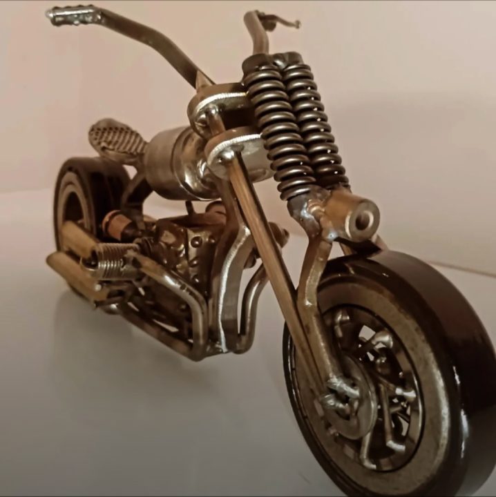 Flat Twin Beauty scrapmetalart