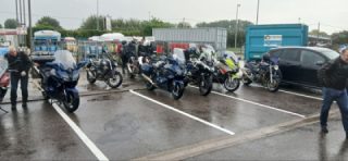 A 204-km motorcycle rally