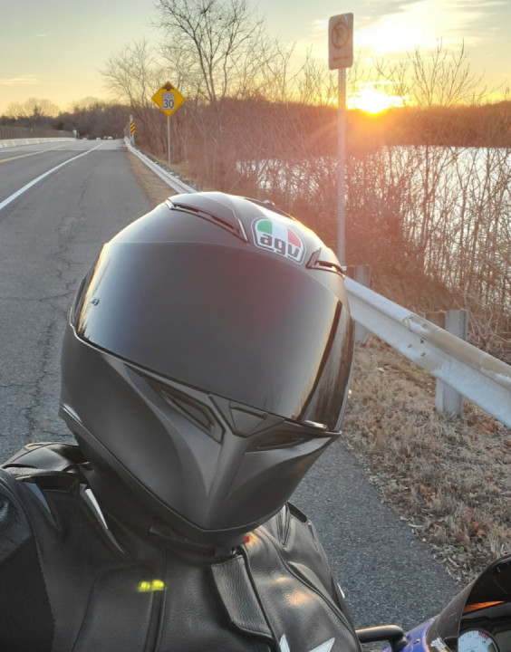 Evening Ride & lucky to catch an amazing sunset ?