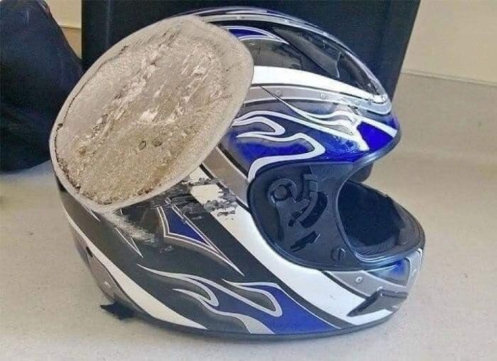 This is why Helmets are important ‼️