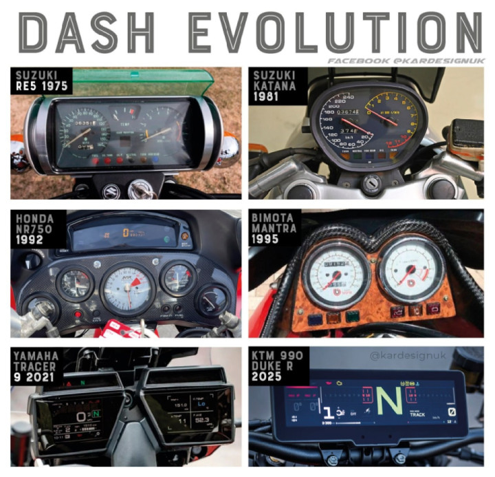 When motorcycle clocks were more than a 5" TFT digital display...