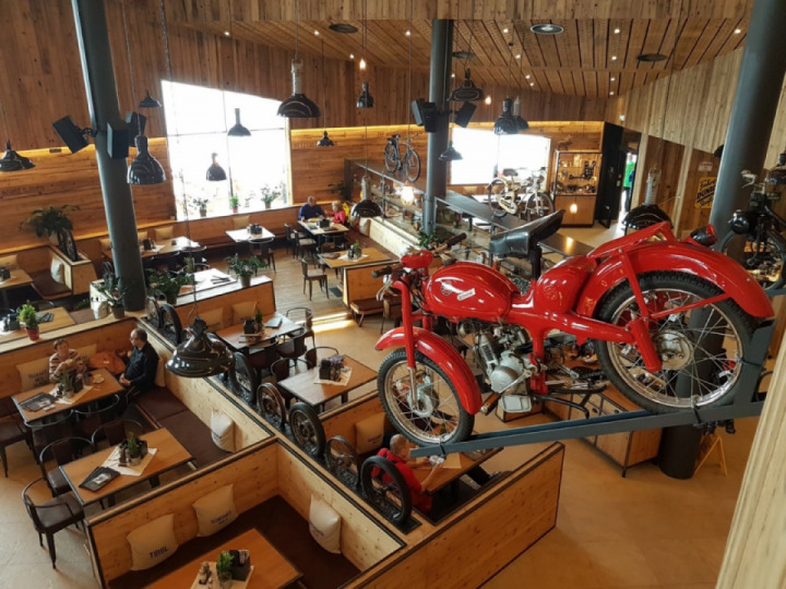 A post about a unique motorcycle museum in Austria that burned down