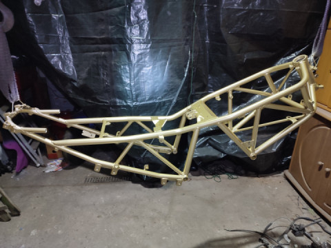 Ducati Rahmen lackiert heute