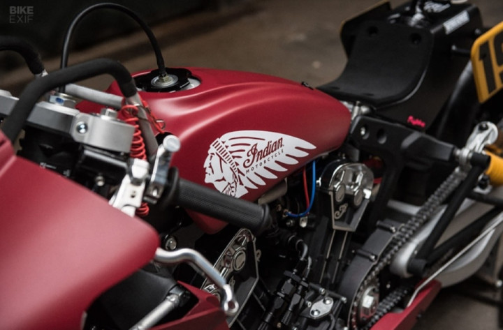 Drag Bike: A 130 hp nitrous-fueled Indian Scout Bobber