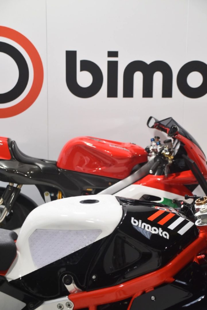 Five Bimotas on display at the Birmingham NEC. It was great