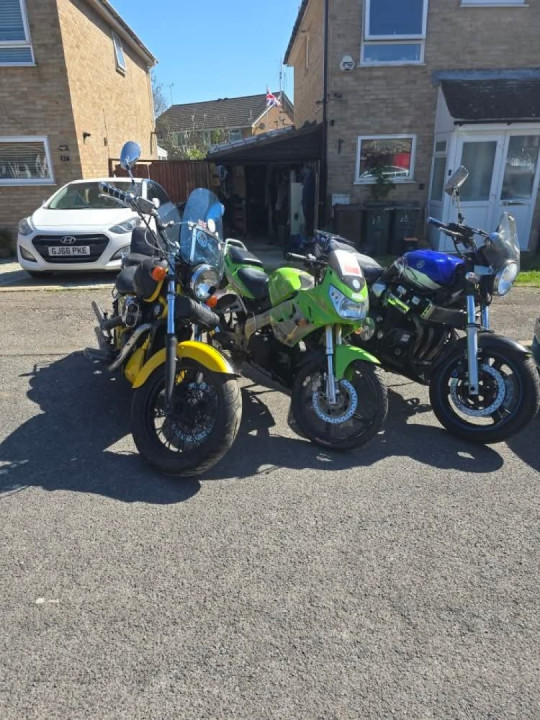 Got the bikes out so I can have a garage tidy