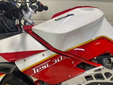 A very cool Bimota Tesi here getting some love