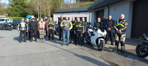 Plymouth Advanced Motorcyclists gathering at Ashburton ready for our 1/2 day ride.