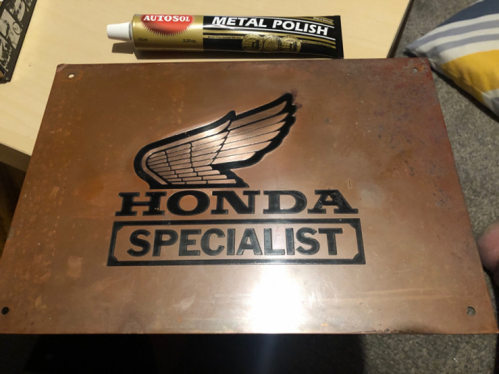 1970’s Honda Specialist Sign - Finally Polished Up!
