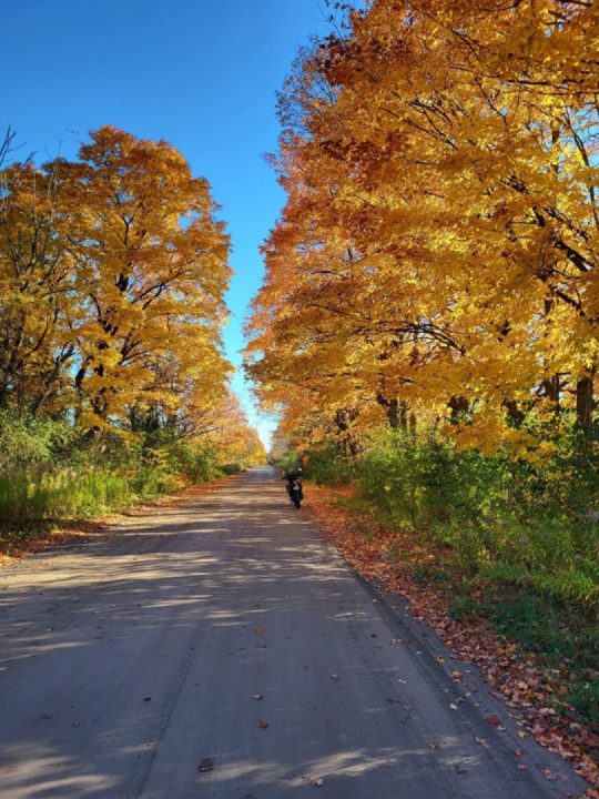 Got out for one of the last rides here is Canada. It is getting cold and dark fast.