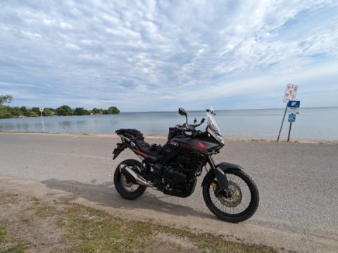 Quick ride early Father's Day morning, Lake Simcoe.