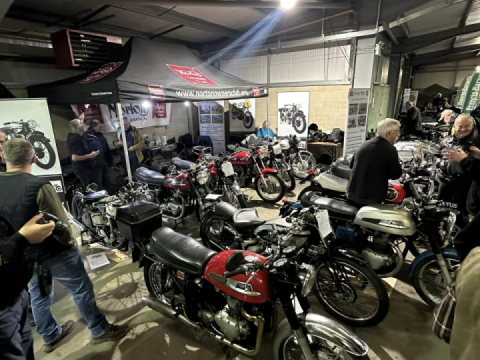 Nice selection on Nortons on the Surrey stand, and the show feels quite busy now!